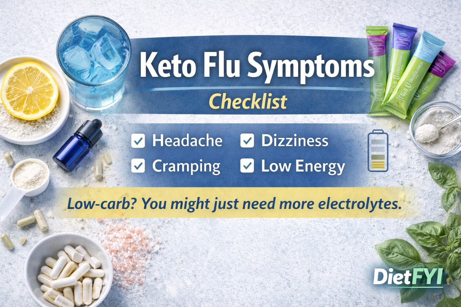 Placeholder image: keto flu symptoms checklist